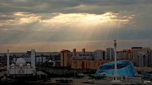 Панорама комплекса Шабыт КазНУИ в Астане